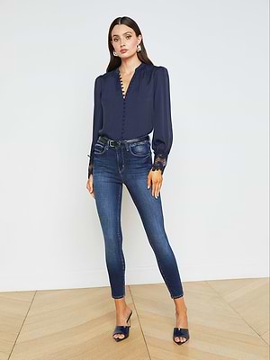 Margot Cropped Skinny Jean jean L'AGENCE