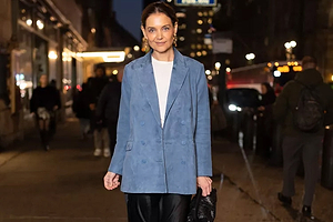 Katie Holmes's Silk Skirt Outfit Formula Works so Well She Wore it Twice in One Day